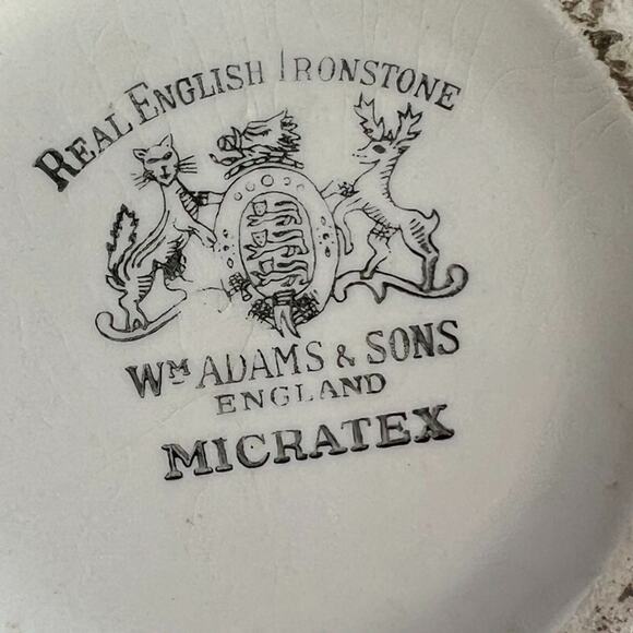 WM Adams & Sons England Creamer Pitcher 6" China Wheat English Ironstone - Picture 5 of 7